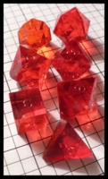 Dice : Dice - Dice Sets - Gamescience Red Transparent -  FA collection buy Dec 2010